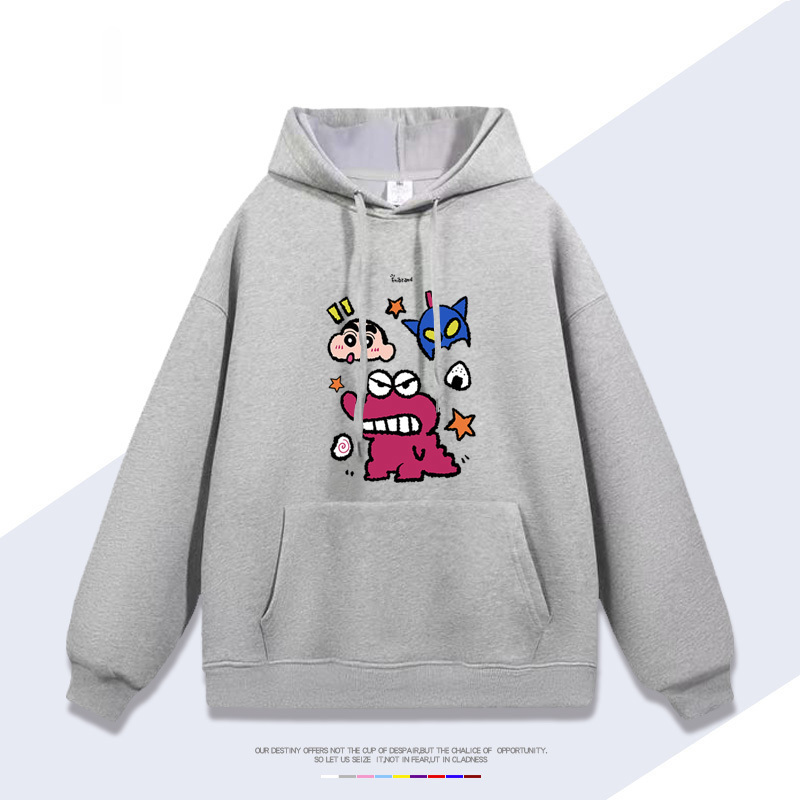 蠟筆小新 聯名衛衣2025秋冬新款 親子情侶裝連帽衛衣