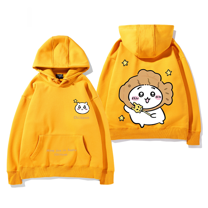 吉伊卡哇chiikawa小可愛吉伊烏薩奇小八聯名周邊衛衣百搭情侶衣服