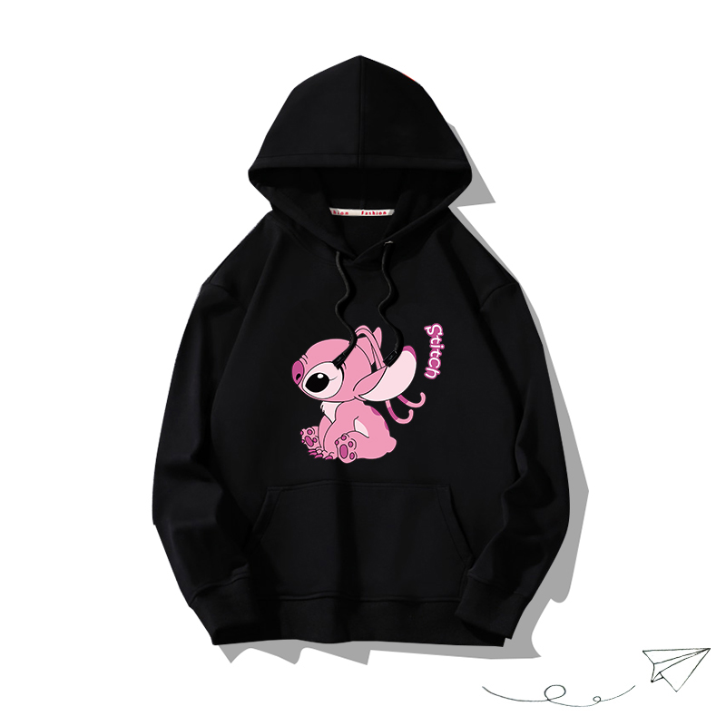 史迪仔聯名hiphop2025秋冬新款 親子情侶男女連帽衛衣