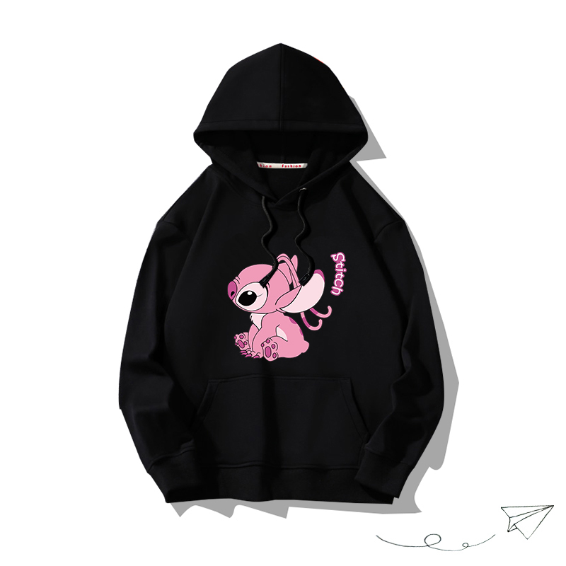 史迪仔聯名hiphop2025秋冬新款 親子情侶男女連帽衛衣