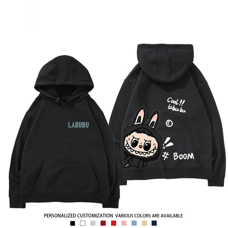 labubu新款 寬鬆百搭 秋冬款 寬鬆連帽衛衣
