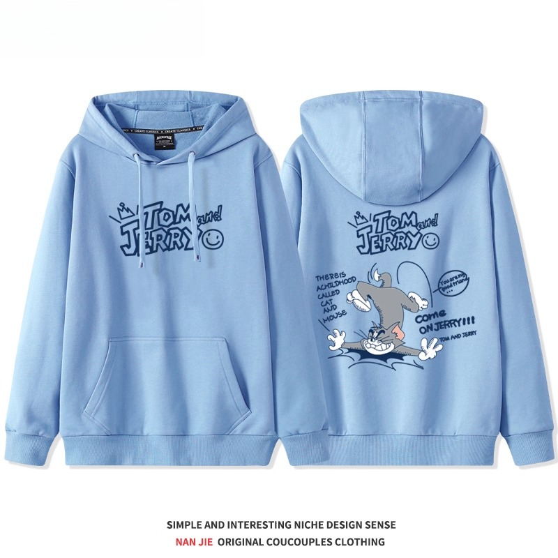貓和老鼠 聯名衛衣2025秋冬新款 親子情侶裝連帽衛衣