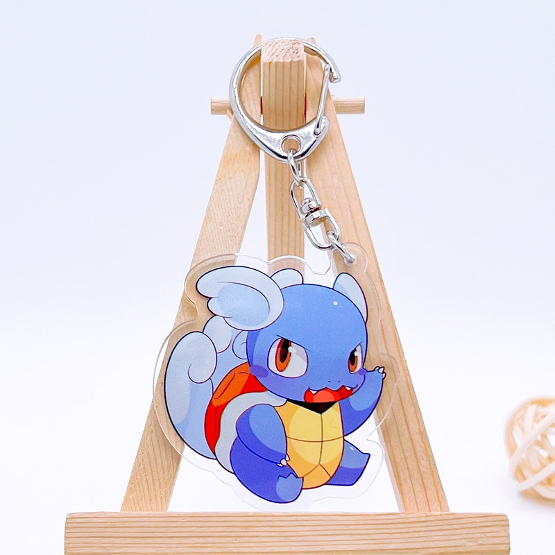 寶可夢繫列 暴萌耿鬼可達鴨超夢亞克力掛件雷丘噴火龍水箭龜掛飾 鑰匙扣