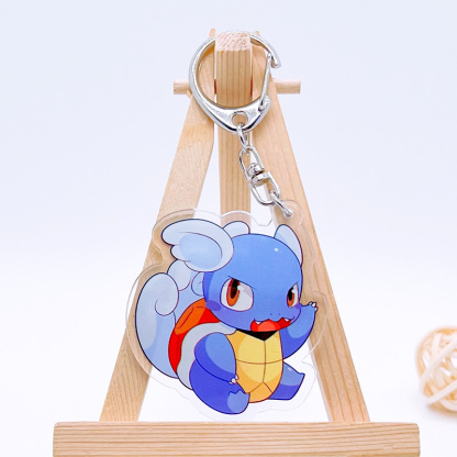 寶可夢繫列 暴萌耿鬼可達鴨超夢亞克力掛件雷丘噴火龍水箭龜掛飾 鑰匙扣