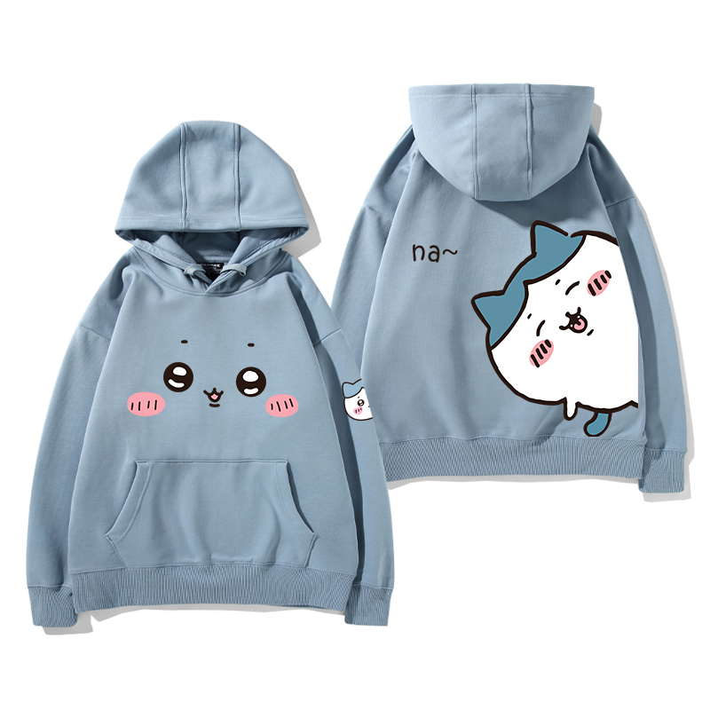 chiikawa 2024秋冬新款親子情侶裝薄絨款連帽衛衣