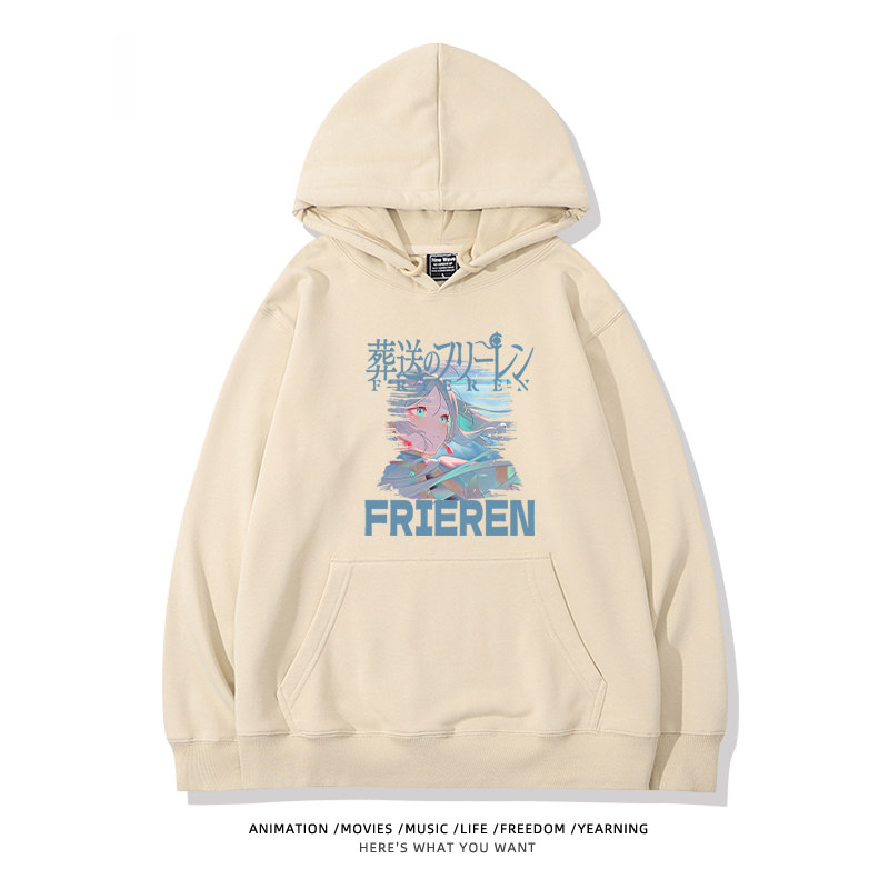 葬送的芙莉蓮 2024秋冬新款親子情侶裝薄絨款連帽衛衣