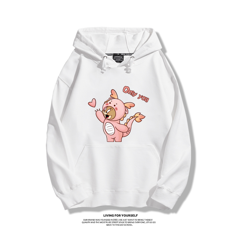 貓和老鼠聯名衛衣2023秋冬新款親子情侶裝薄絨款連帽衛衣