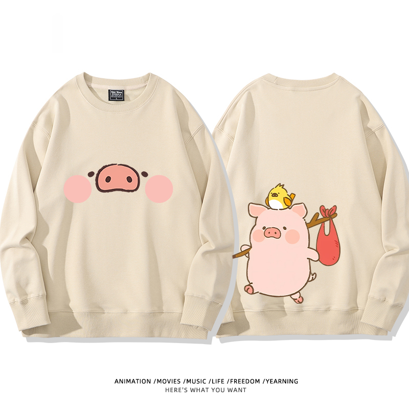 LuLu豬 聯名2024親子情侶裝 圓領長袖