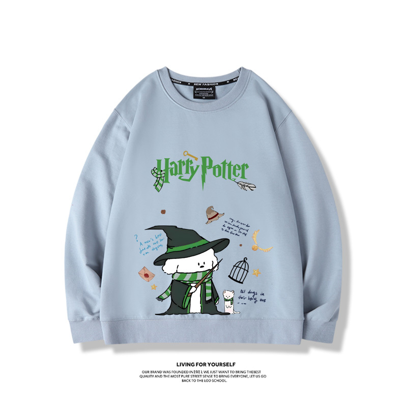 線條小狗2023親子情侶裝 圓領長袖