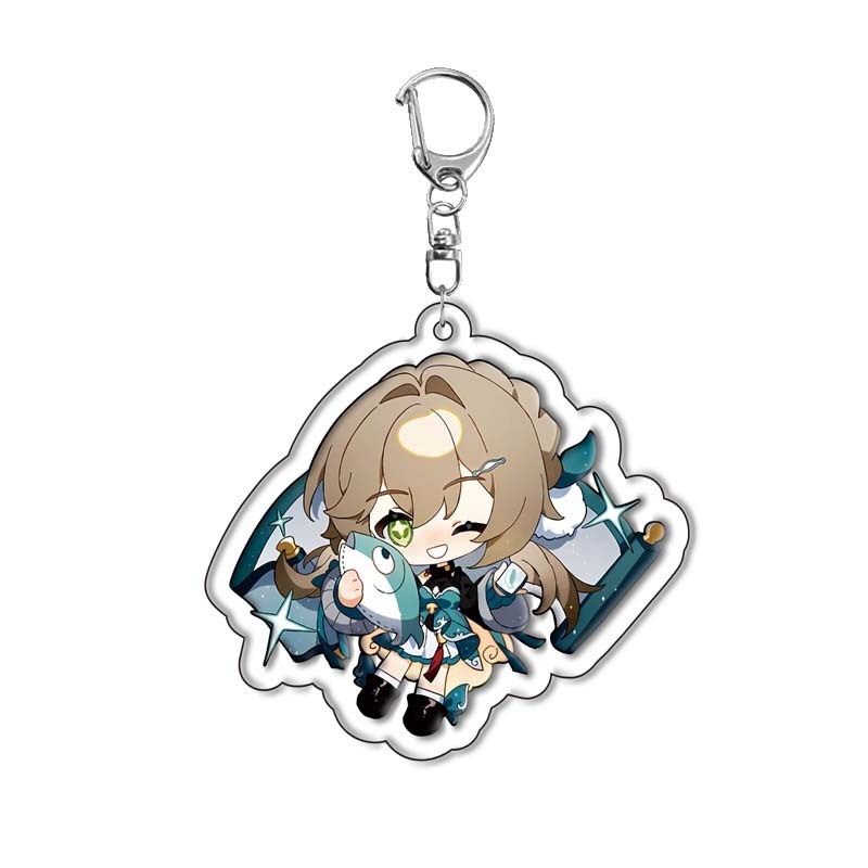 崩壞星穹鐵道愛莉希雅亞克力鑰匙扣掛飾遊戲周邊銀狼景元 白露【單買三件起送】