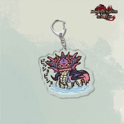 Monster Hunter Rise怪物獵人崛起滅盡龍雪鬼獸冰狼亞力克鑰匙扣掛飾【單買三件起送】
