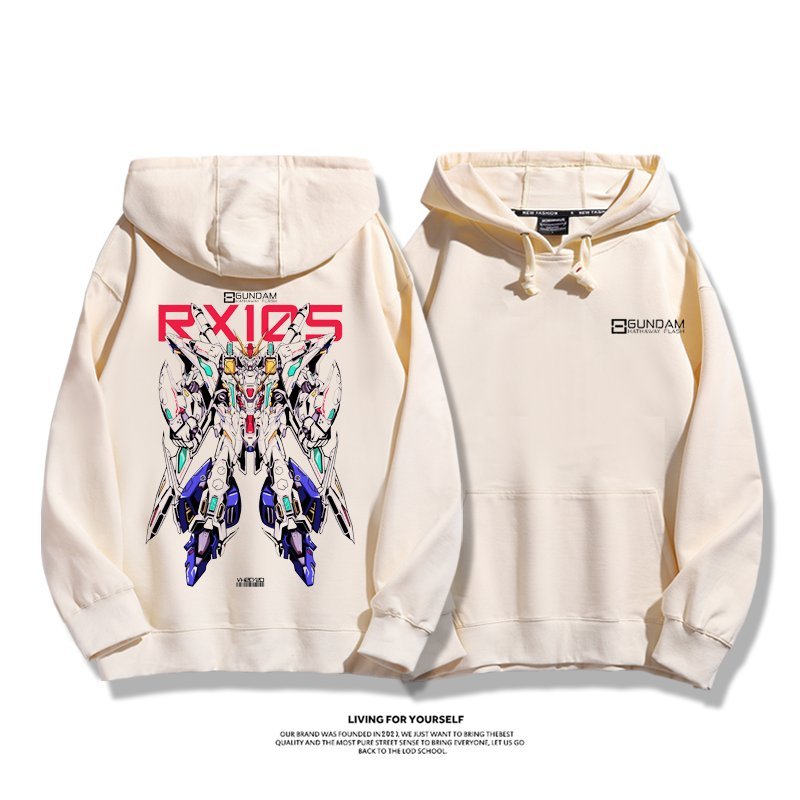 機動戰士高達 聯名衛衣2024秋冬新款親子情侶裝薄絨款連帽衛衣