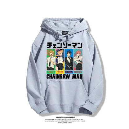 鏈鋸人新款 親子情侶男女款連帽衛衣