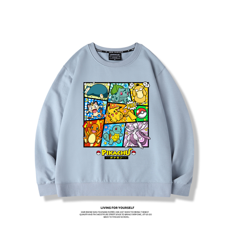 寶可夢2023親子情侶裝 圓領長袖