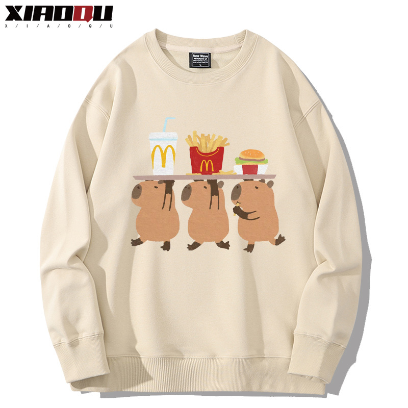 卡皮巴拉 2024親子情侶裝 圓領長袖