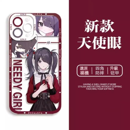 蘋果 系列主播女孩重度依賴 天使眼透明防摔軟殼