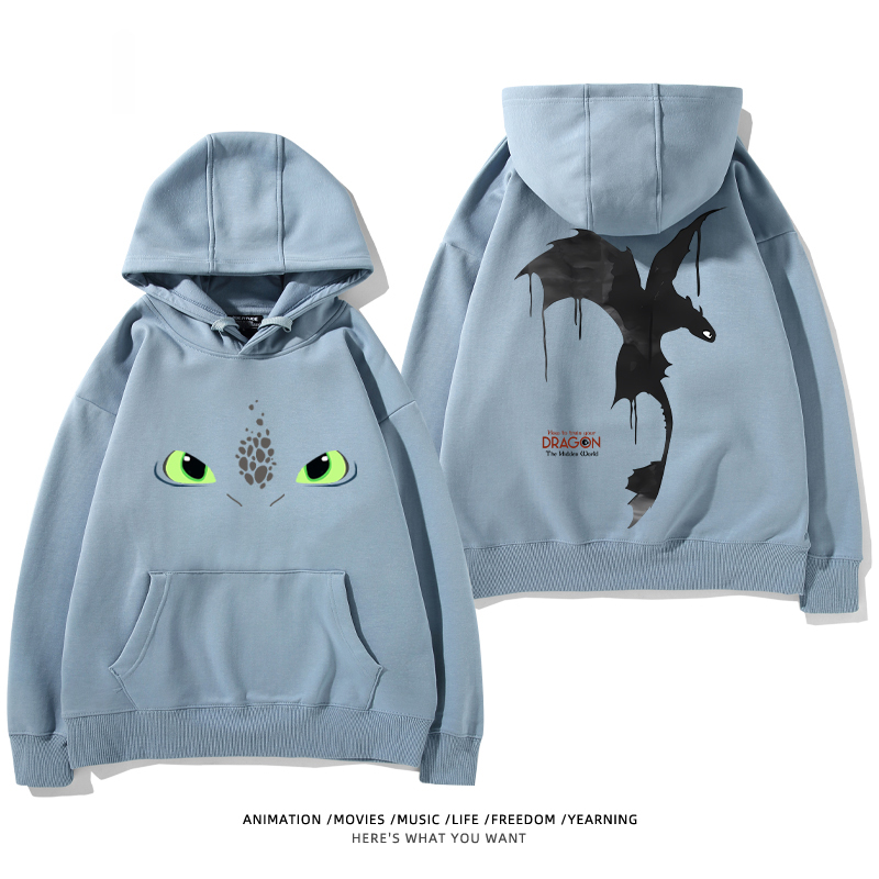 馴龍高手 聯名衛衣2024秋冬新款親子情侶裝薄絨款連帽衛衣