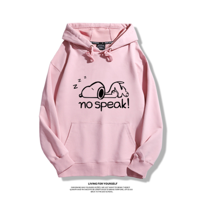 史努比聯名衛衣2023秋冬新款親子情侶裝薄絨款連帽衛衣