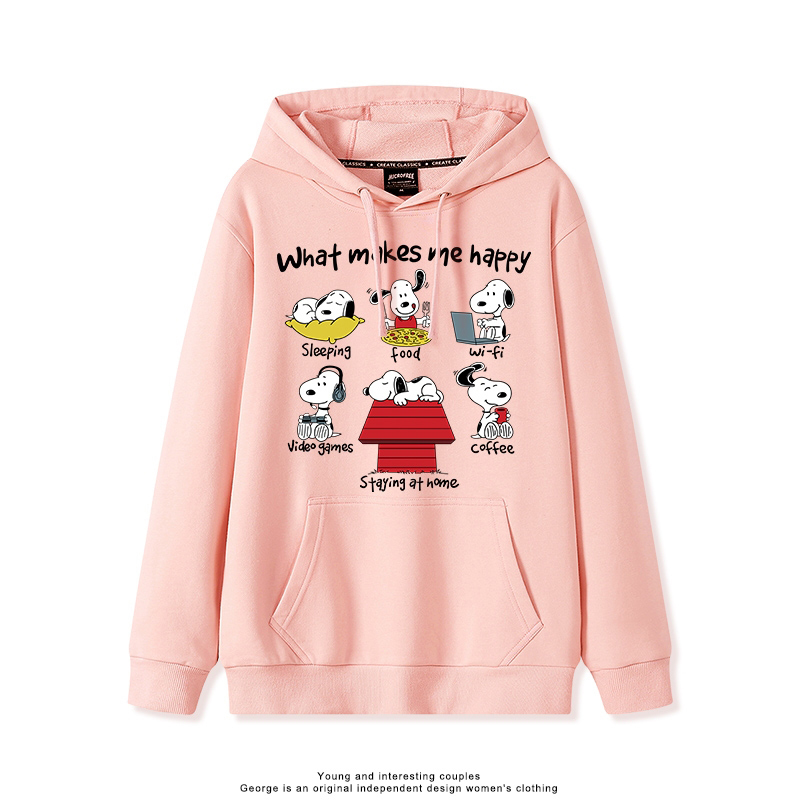 史努比 聯名衛衣2025秋冬新款親子情侶裝連帽衛衣