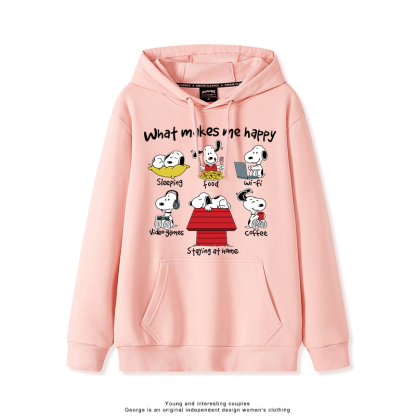 史努比 聯名衛衣2025秋冬新款親子情侶裝連帽衛衣