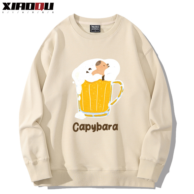 卡皮巴拉 2024親子情侶裝 圓領長袖