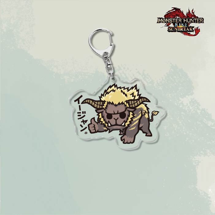 Monster Hunter Rise怪物獵人崛起滅盡龍雪鬼獸冰狼亞力克鑰匙扣掛飾【單買三件起送】