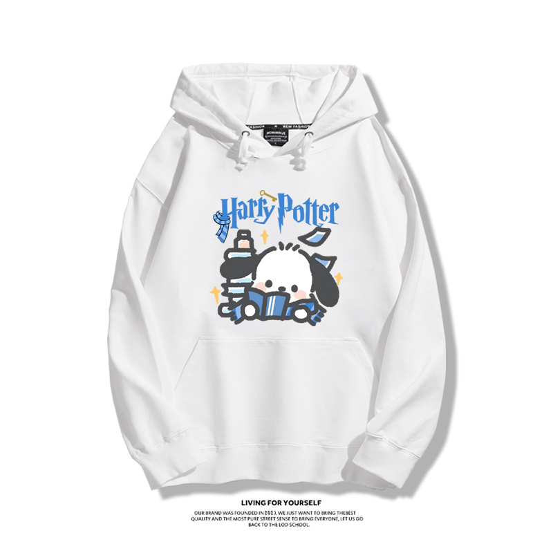 哈利波特聯名帕恰狗2023秋冬新款親子情侶裝薄絨款連帽衛衣