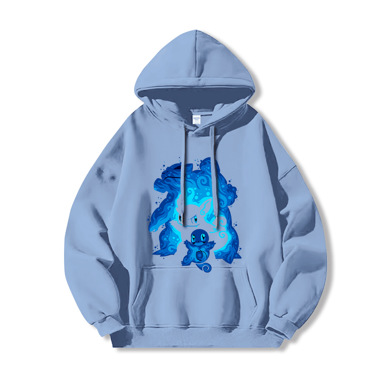 寶可夢 聯名衛衣2024秋冬新款親子情侶裝薄絨款連帽衛衣