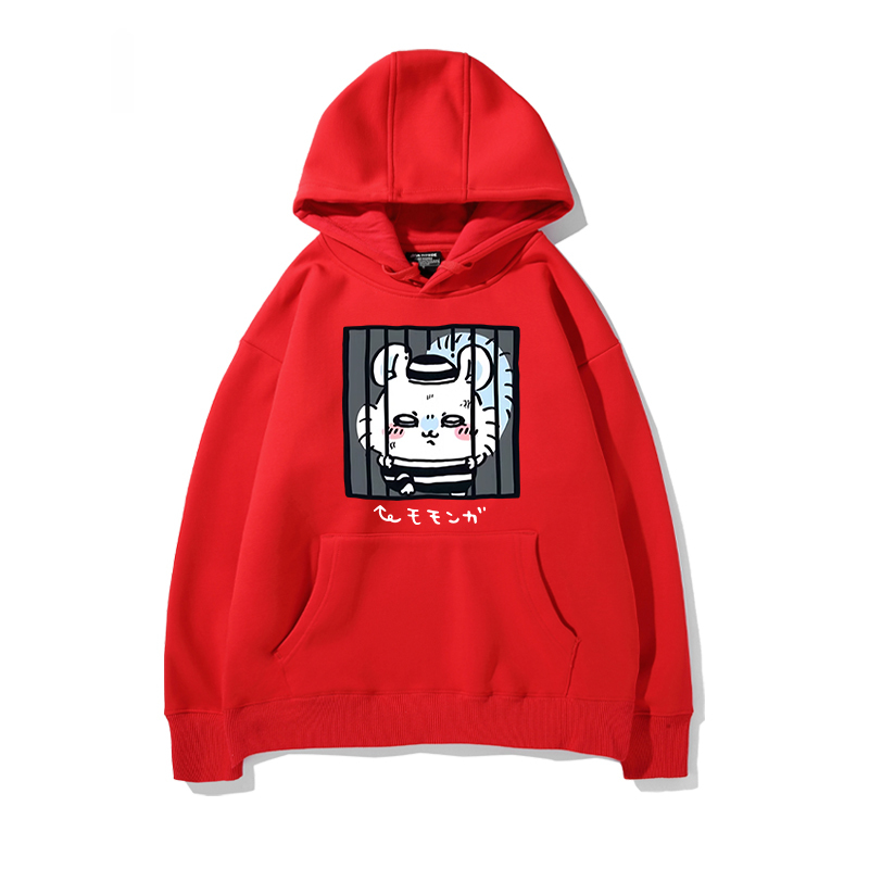 chiikawa 2024秋冬新款親子情侶裝薄絨款連帽衛衣