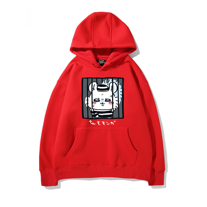 chiikawa 2024秋冬新款親子情侶裝薄絨款連帽衛衣