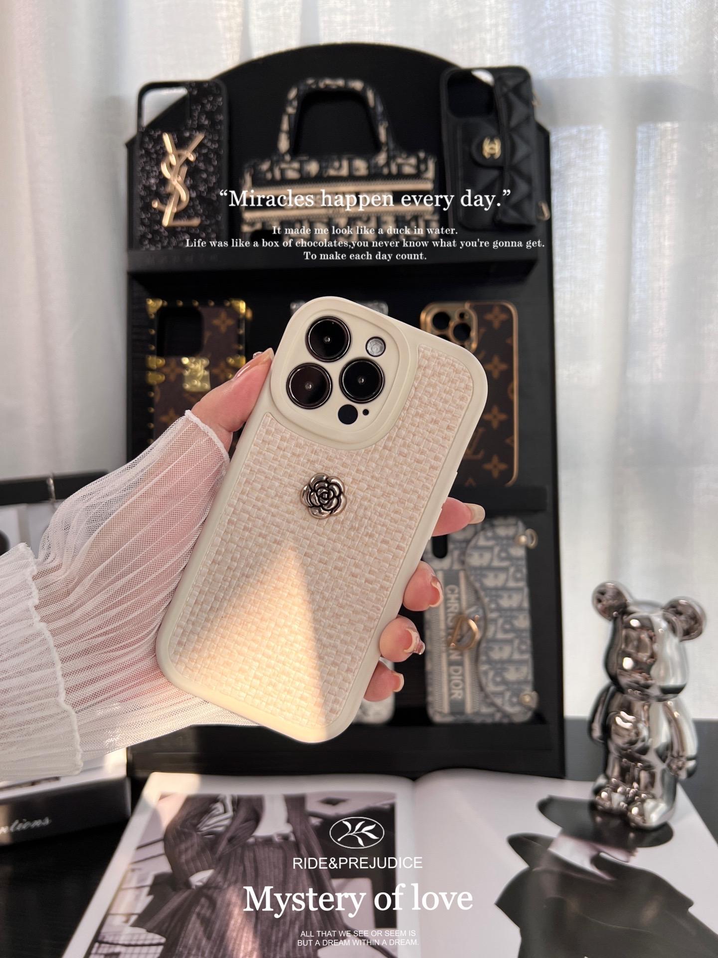 香奈兒山茶花全包手機殼