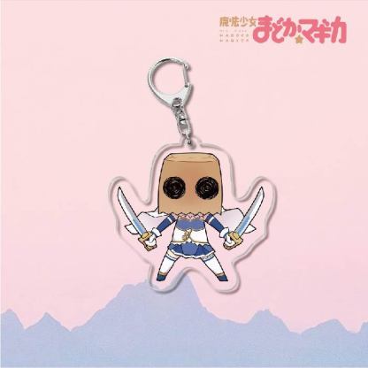 魔法少女小圓鹿目圓曉美焰美樹沙耶香巴麻美亞力克鑰匙扣立牌掛飾【單買三件起送】