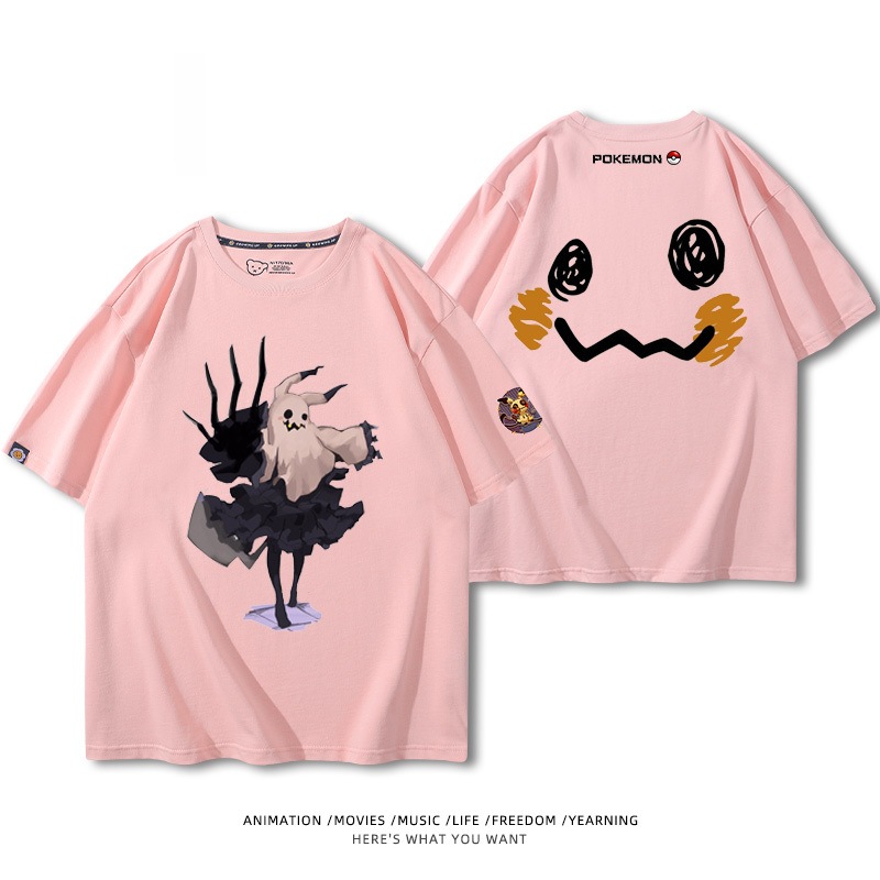 精靈寶可夢 2024親子情侶男女同款 純棉T恤