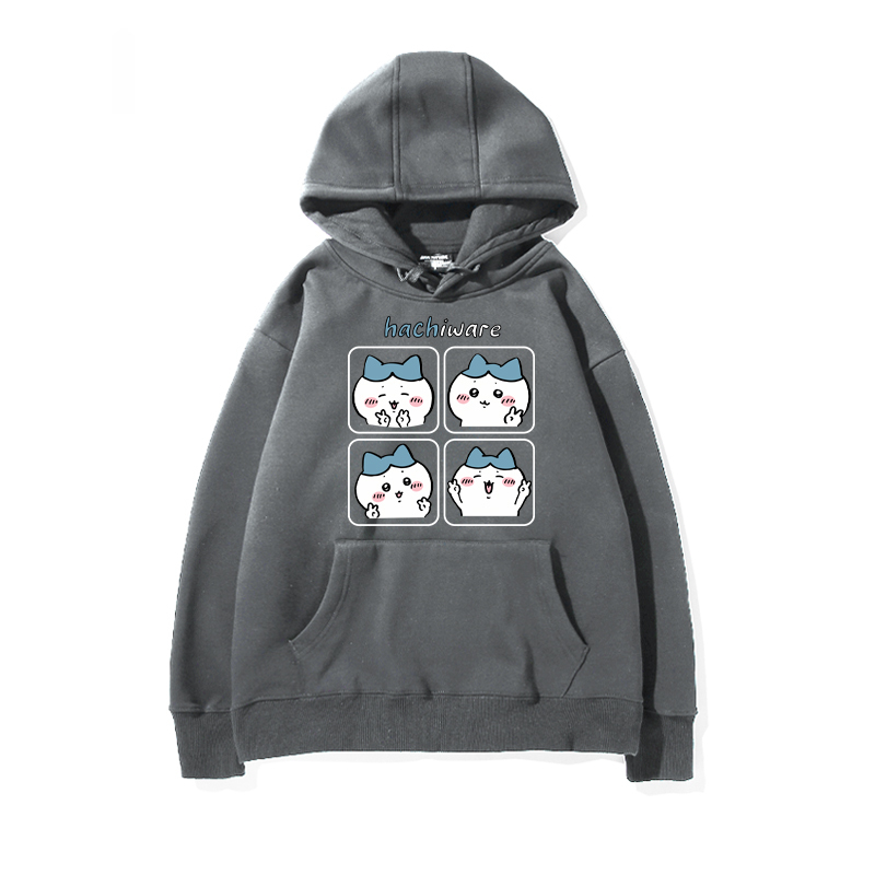 chiikawa 2024秋冬新款親子情侶裝薄絨款連帽衛衣