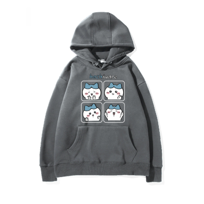 chiikawa 2024秋冬新款親子情侶裝薄絨款連帽衛衣