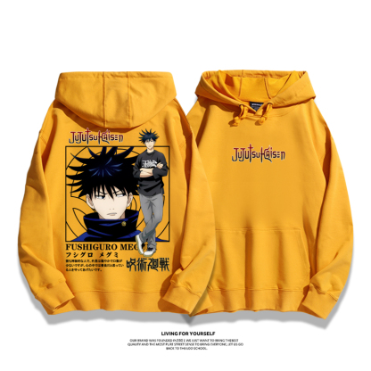 咒術迴戰聯名衛衣2023秋冬新款親子情侶裝薄絨款連帽衛衣