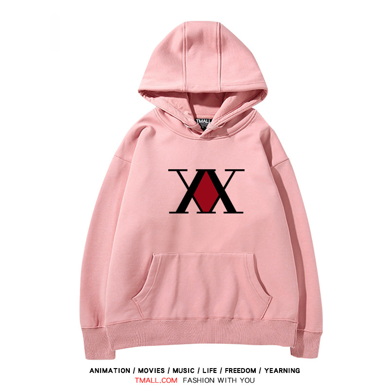 全職獵人 聯名衛衣2024秋冬新款親子情侶裝薄絨款連帽衛衣