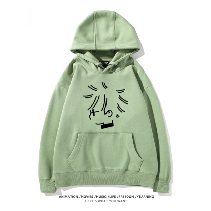 咒術迴戰聯名衛衣2024秋冬新款親子情侶裝薄絨款連帽衛衣