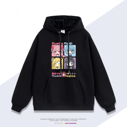 魔法少女小圓新款 親子情侶男女連帽衛衣