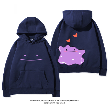 寶可夢 聯名衛衣2024秋冬新款親子情侶裝薄絨款連帽衛衣