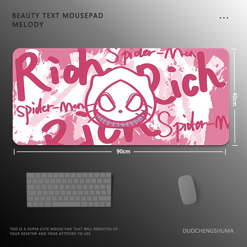 蜘蛛俠電競超大遊戲加厚防滑鼠標墊