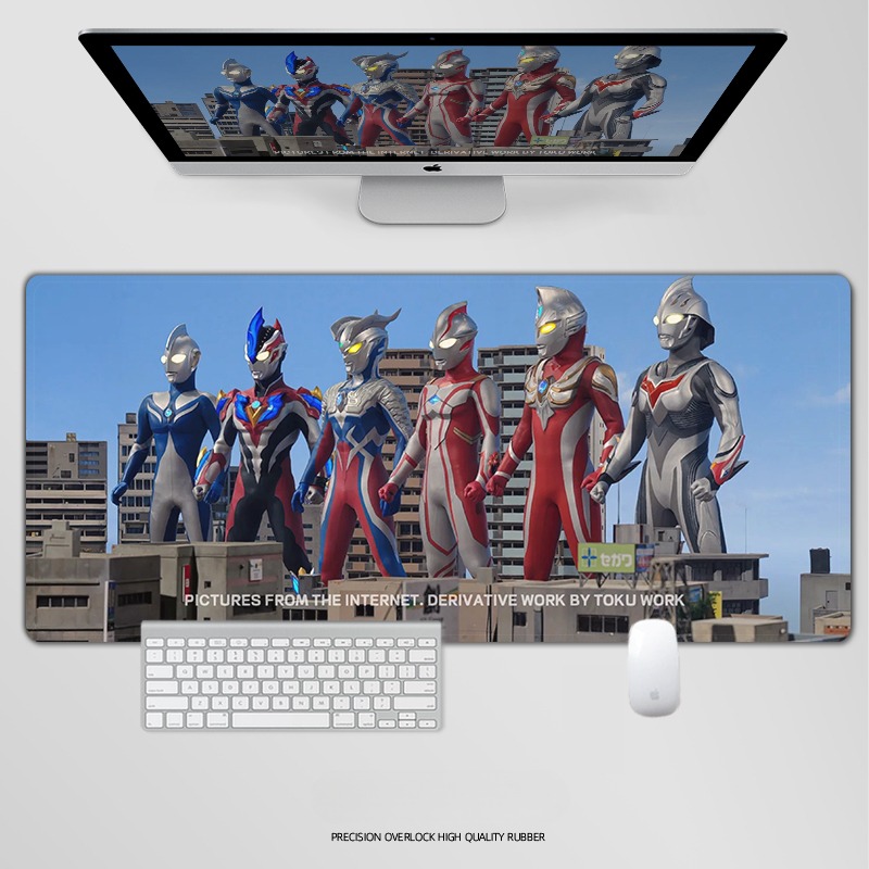 奥特曼電競超大遊戲加厚防滑鼠標墊