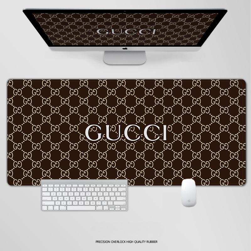 古馳電競超大遊戲加厚防滑鼠標墊