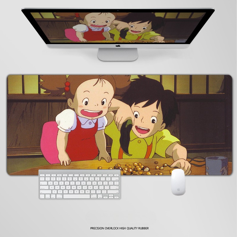 龍貓電競超大遊戲加厚防滑鼠標墊