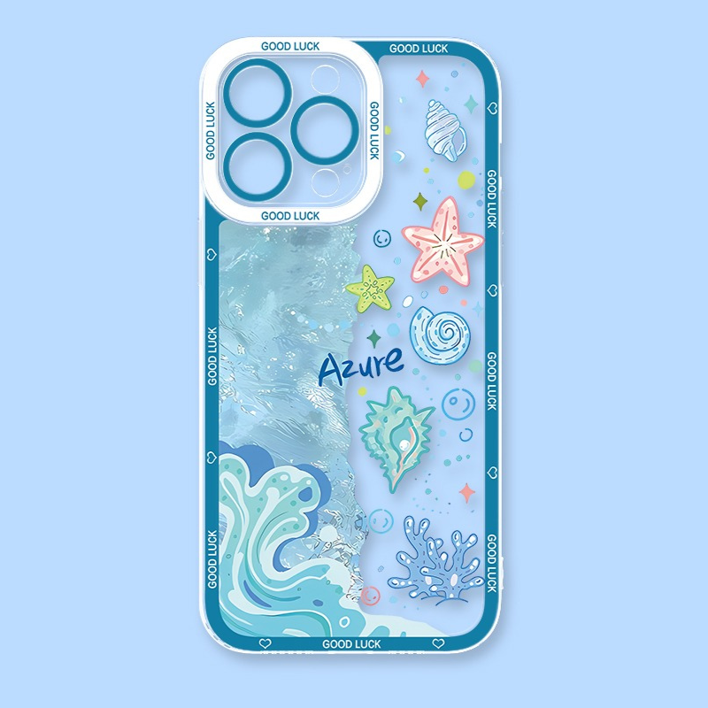 海洋生物天使眼透明防摔軟殼