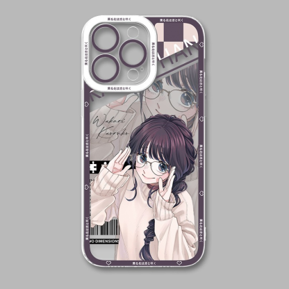 薰香花朵凜然綻放天使眼透明防摔軟殼