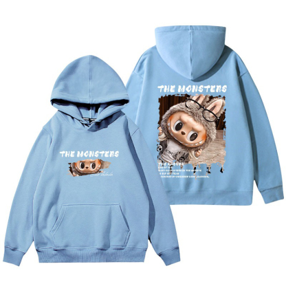 labubu新款 寬鬆百搭 秋冬款 寬鬆連帽T