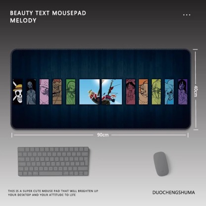 航海王電競超大遊戲加厚防滑鼠標墊