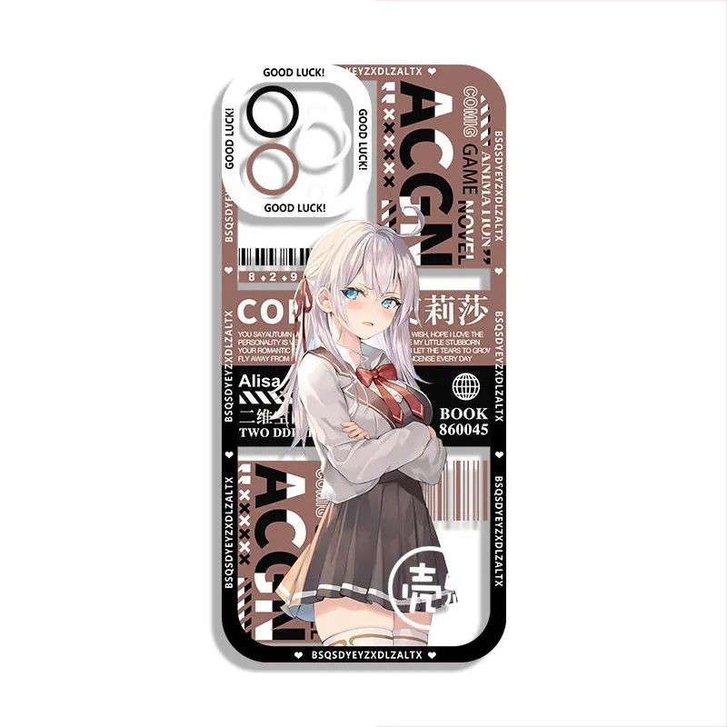 不時輕聲地以俄語遮羞的鄰座艾莉同學天使眼透明防摔軟殼