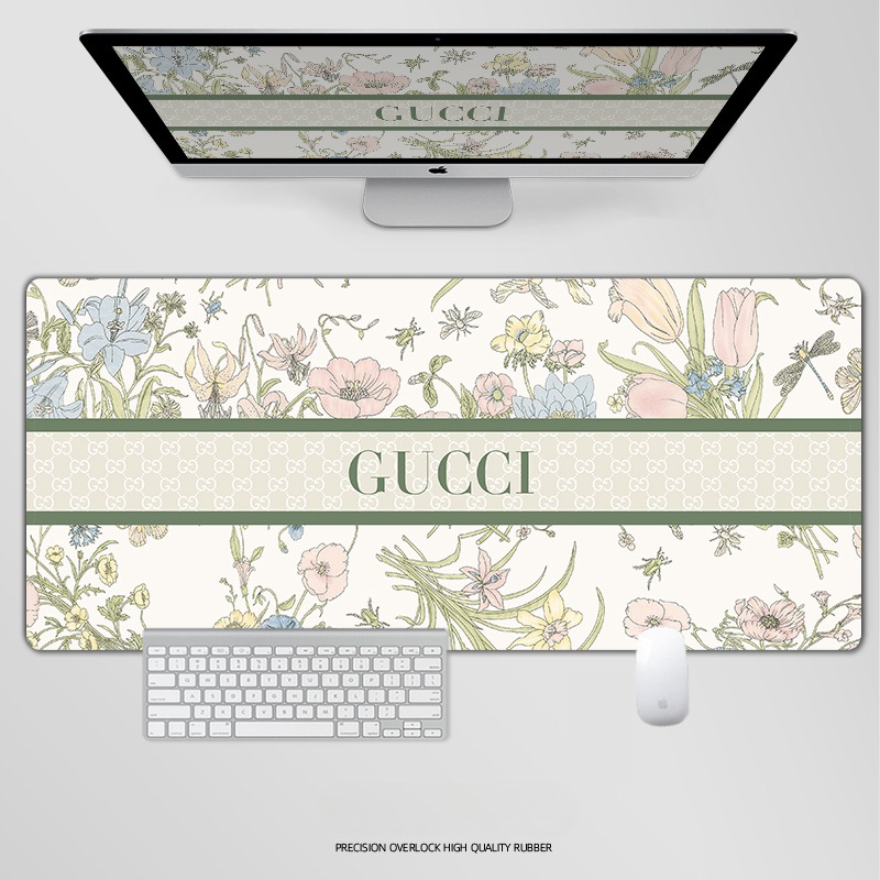 古馳電競超大遊戲加厚防滑鼠標墊